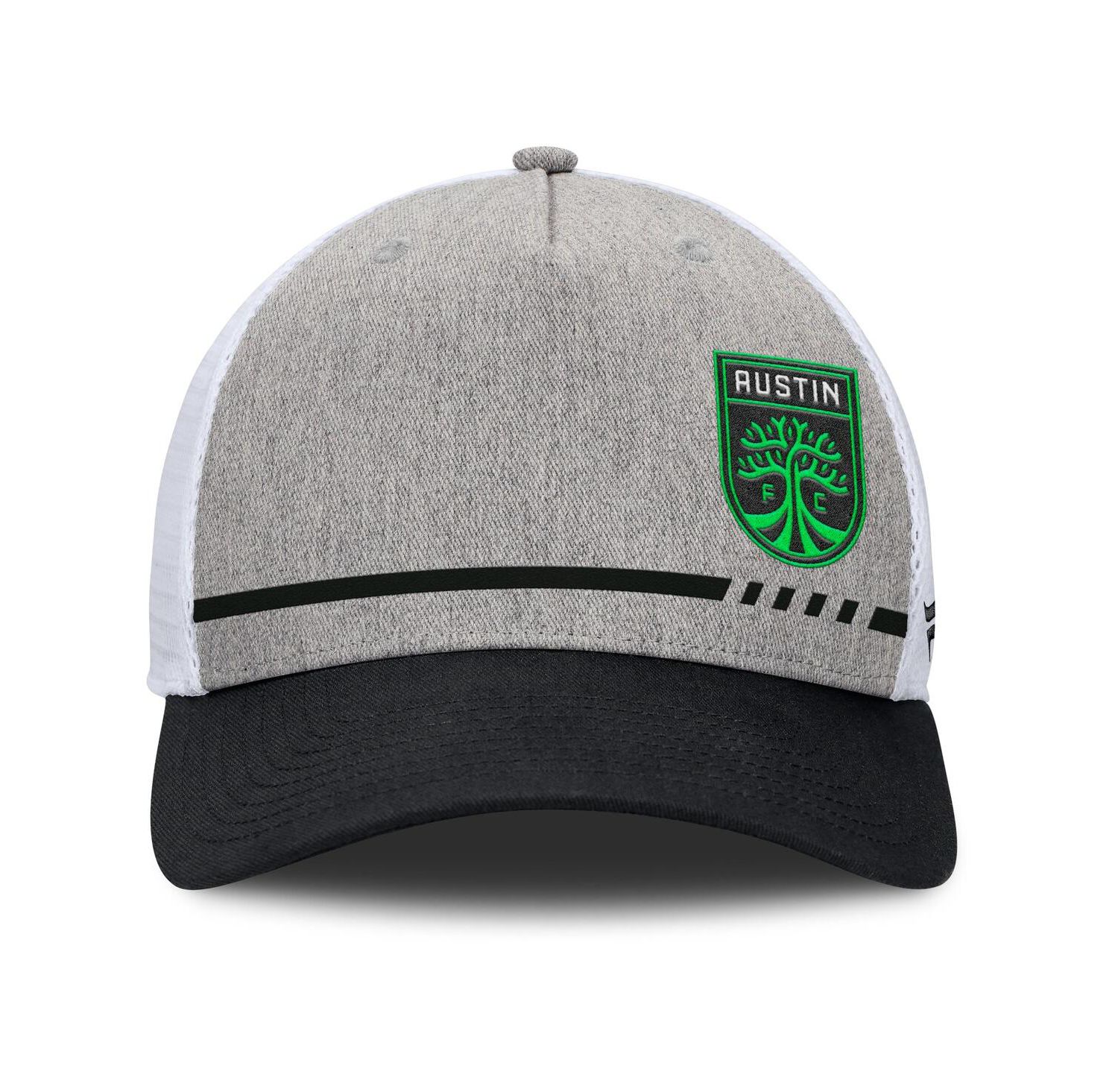 Men's Heather Gray Austin FC Low Block Trucker Adjustable Hat