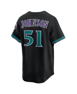 Men's Randy Johnson Black Arizona Diamondbacks Throwback Cooperstown Collection Limited Jersey