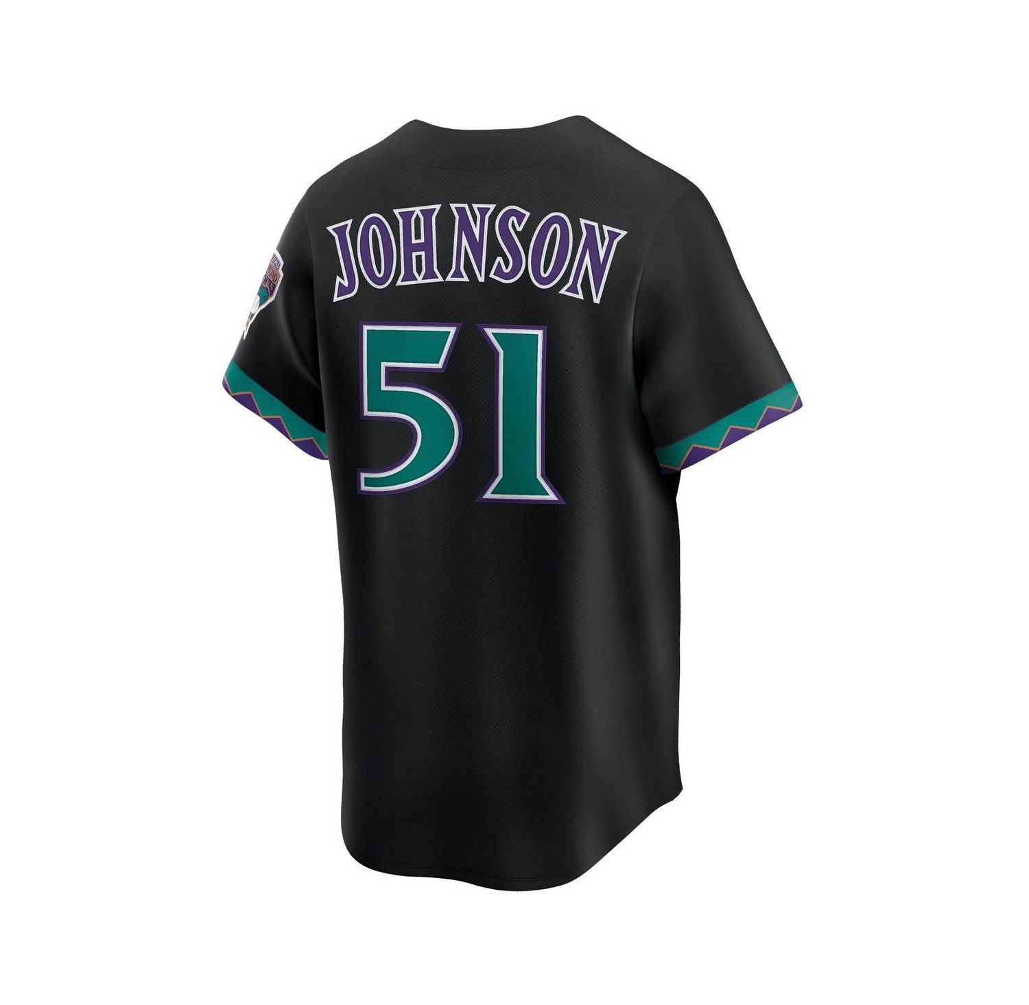 Men's Randy Johnson Black Arizona Diamondbacks Throwback Cooperstown Collection Limited Jersey