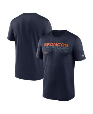 Nike - Men's Navy Denver Broncos Sideline Legend Performance T-Shirt