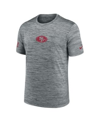 Men's Gray San Francisco 49ers Sideline Velocity Performance T-Shirt