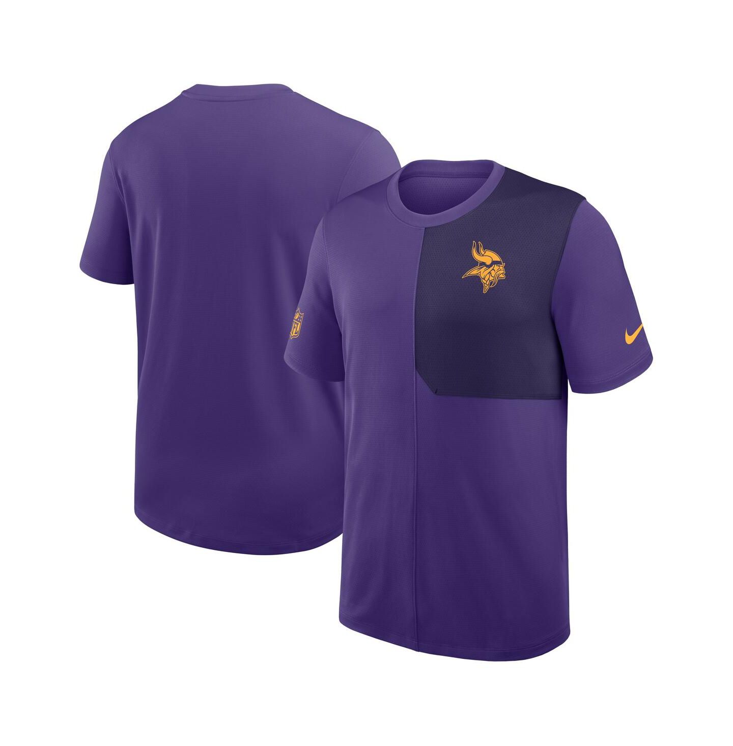 Мужская рубашка Nike Purple Minnesota Vikings Sideline UV Performance Coach — фото 1