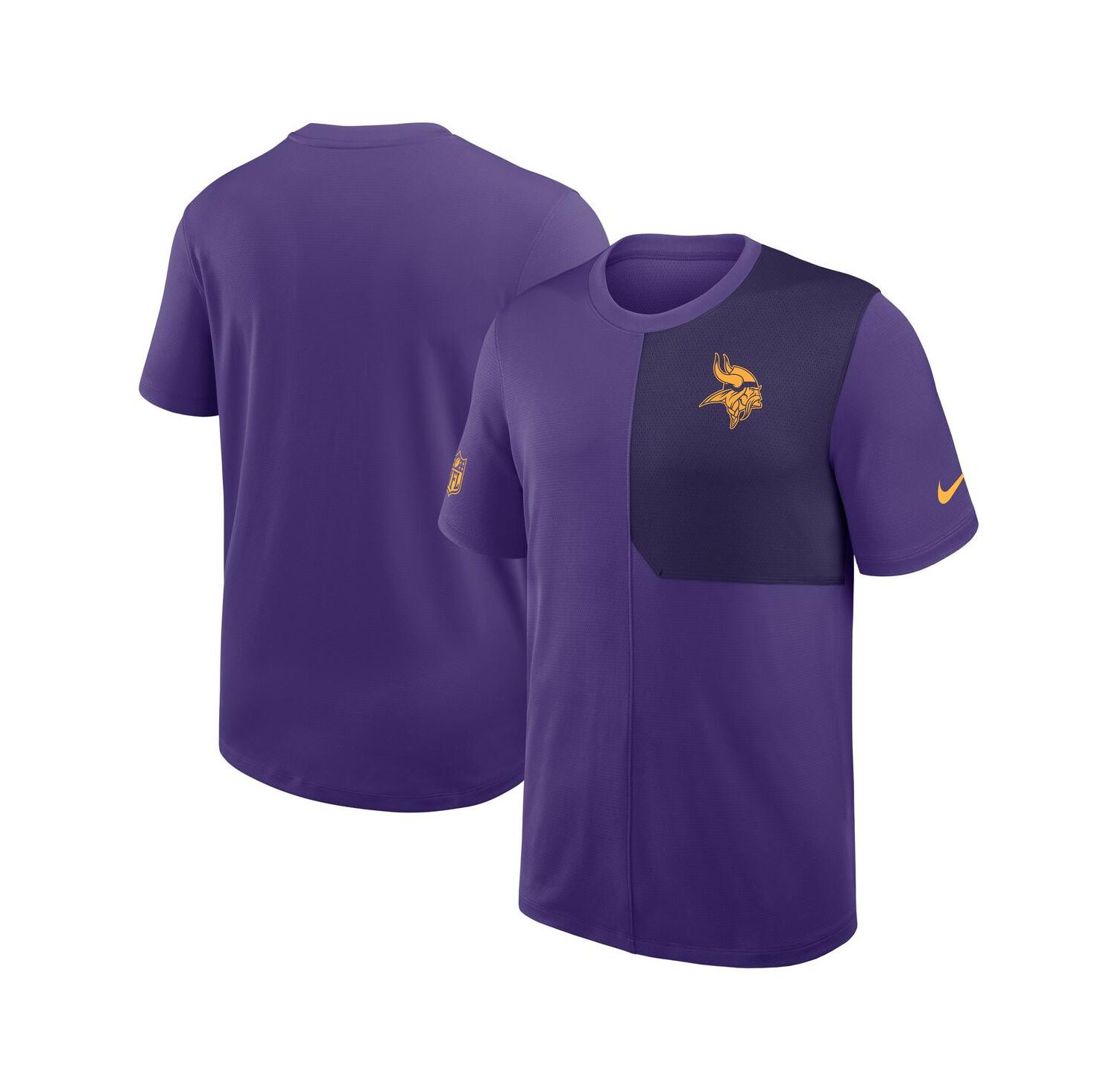 Men's Purple Minnesota Vikings Sideline UV Performance Coach Shirt