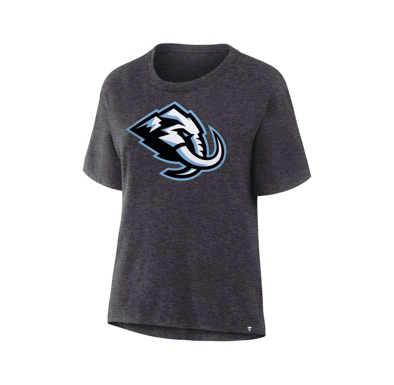 Women's Heather Charcoal Utah Mammoth Primary Logo Legacy T-Shirt