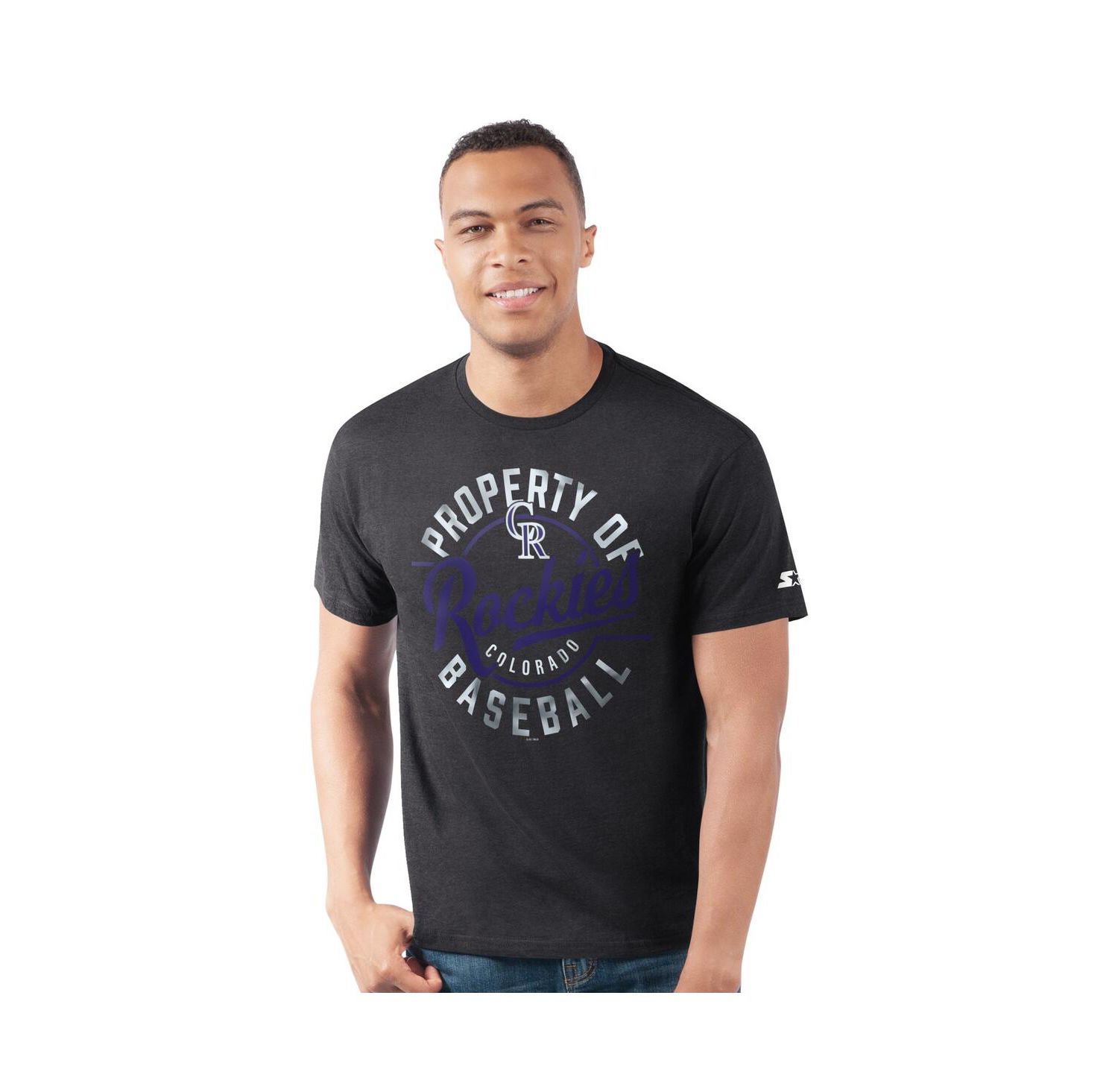 Men's Black Colorado Rockies Prime Time Property of T-Shirt