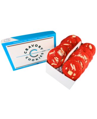 The Cravory - Red Velvet Cookies Gift Box, 12 Cookies