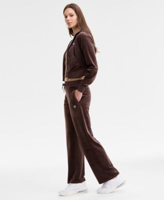 Women's Couture Straight-Leg Velour Pants