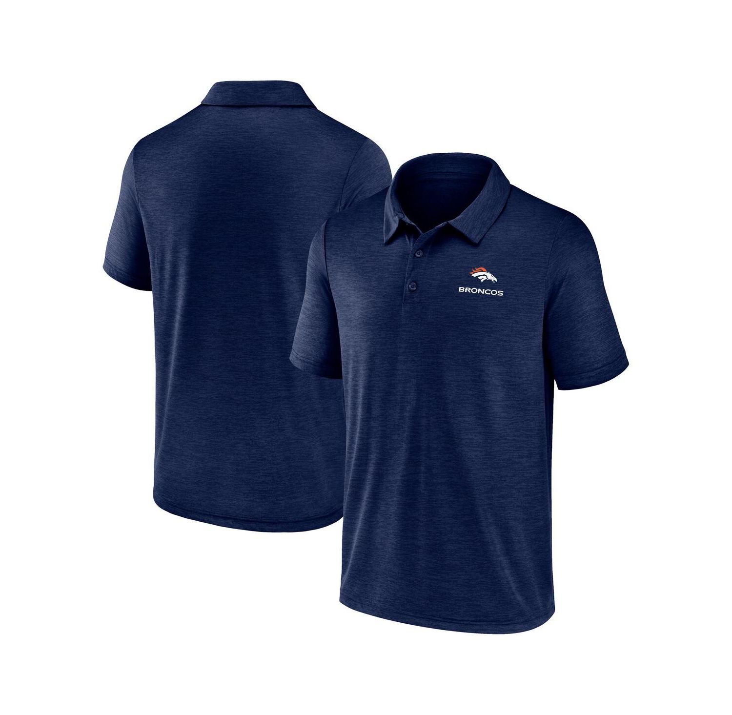 Men's Navy Denver Broncos Making Waves Polo Shirt