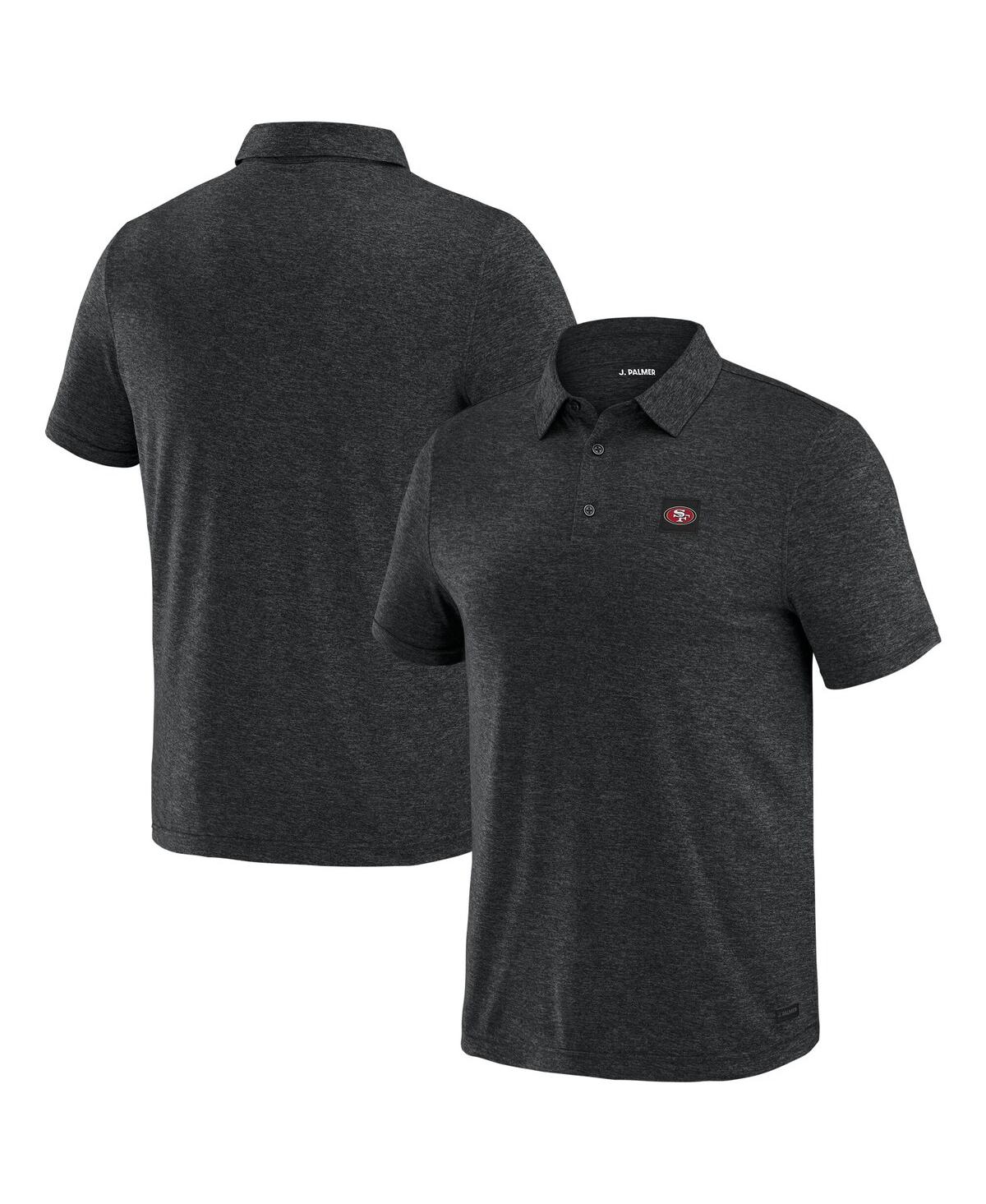 Men's Black San Francisco 49ers Four Down Polo Shirt - Black