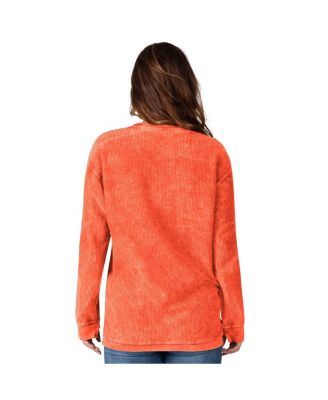Women's Orange Cleveland Browns Comfy Cord Pullover Sweatshirt