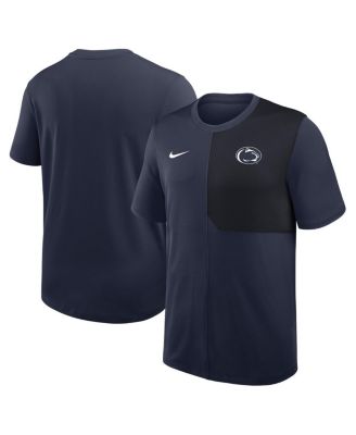 Nike - Men's Navy Penn State Nittany Lions 2025 Sideline UV Performance Coach T-Shirt