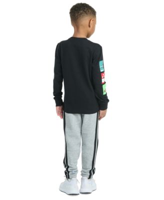 Toddler & Little Boys Long-Sleeve Graphic T-Shirt & Jogger Pants, 2 Piece Set  