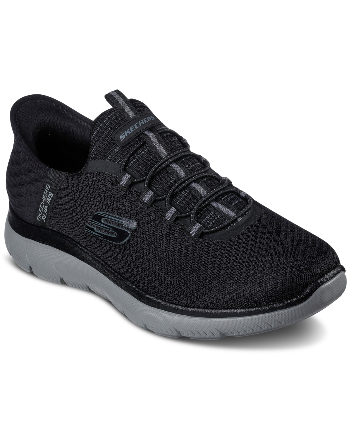 Men's Slip-Ins Summits High Range Casual Sneakers from Finish Line - Black