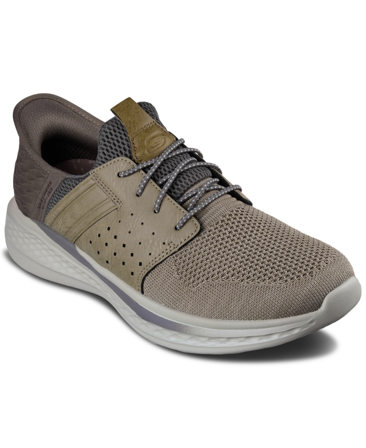 Men's Slip-Ins Relaxed Fit- Slade - Ocon Slip-On Memory Foam Casual Sneakers from Finish Line - Taupe