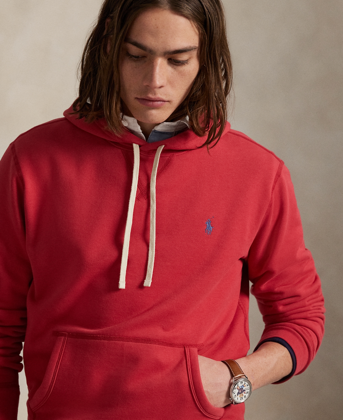 Polo Ralph Lauren Men's Rl Fleece Hoodie In Red