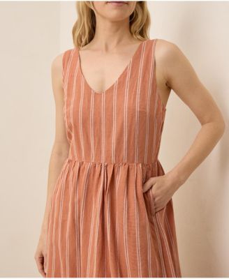 Women's Organic Cotton Canopy Linen Blend Easy Tank Dress