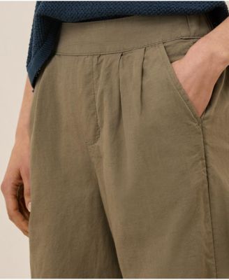 Women's Organic Cotton Canopy Linen Blend Pleated Trouser