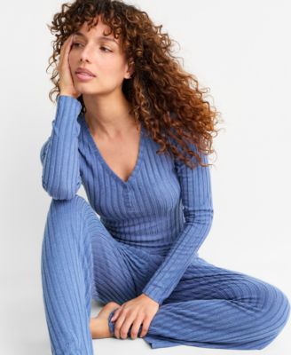 State of Day - Women's Soft Rib-Knit Pajama Set