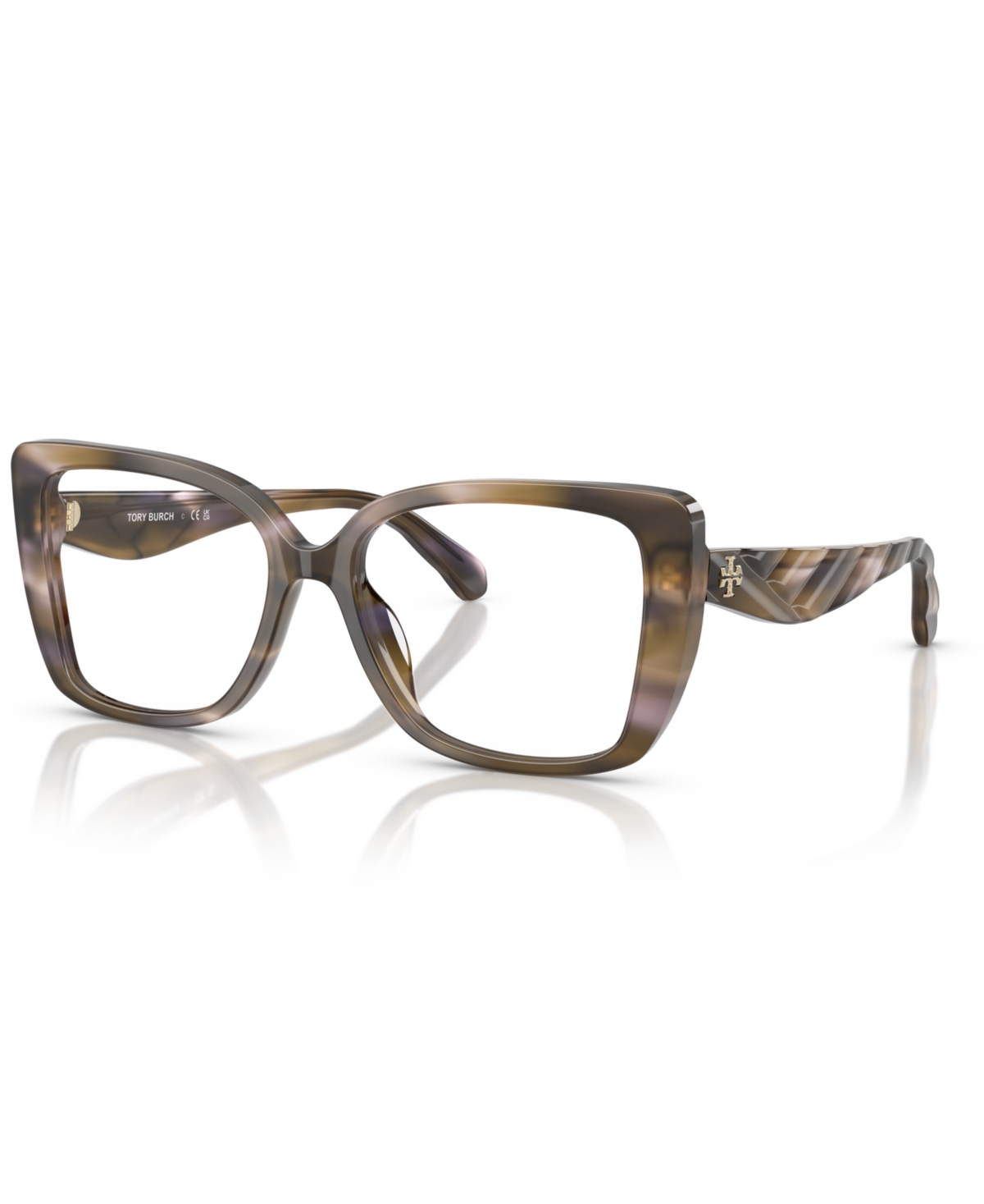 Women's Square Eyeglasses, TY2156U - Purple Striated
