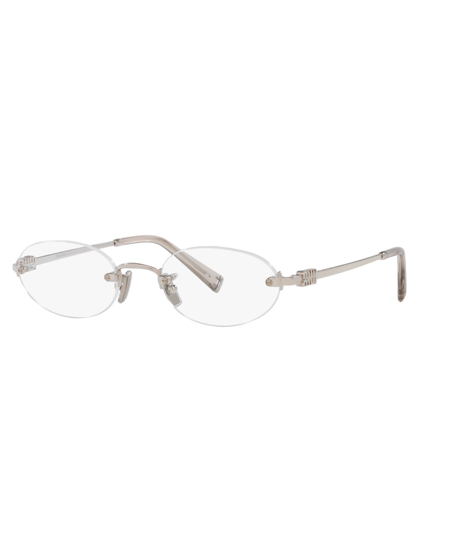 Woman Oval Metal MU 53WV Eyeglasses