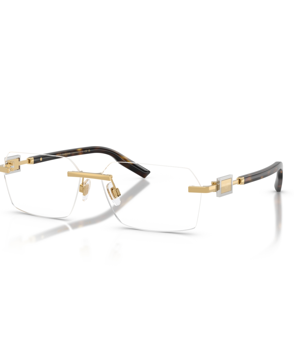 Dolce&Gabbana Men's Rectangle Eyeglasses, DG1361 - Gunmetal