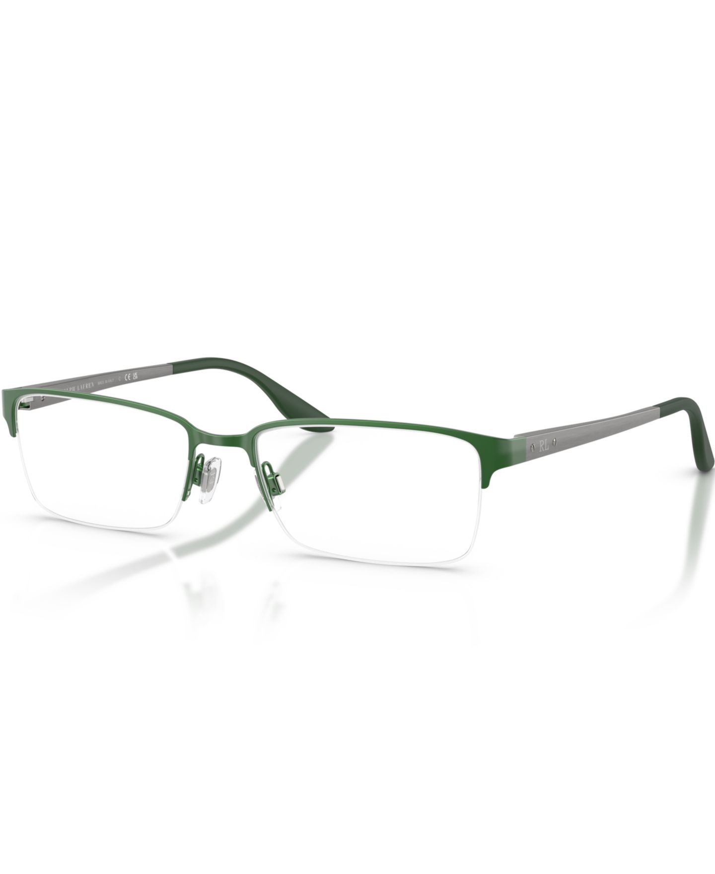 Мужские очки Ralph Lauren Man Rectangle Metal RL5089 Eyeglasses, цвет: Матовый зелёный — фото 1