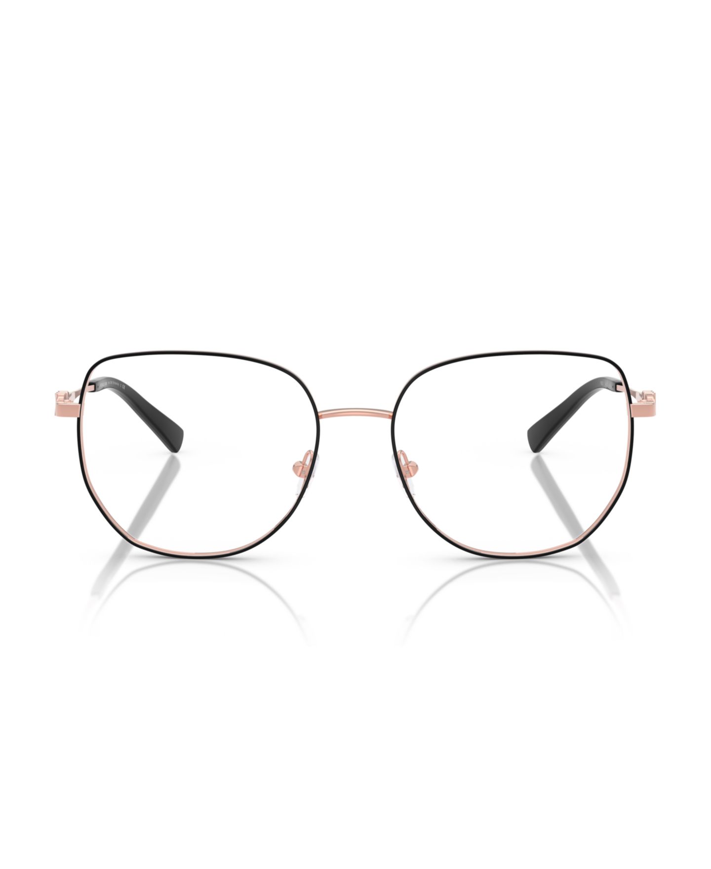 Женские очки Michael Kors Woman Square Metal MK3062 Belleville Eyeglasses, цвет: Чёрный блестящий — фото 7