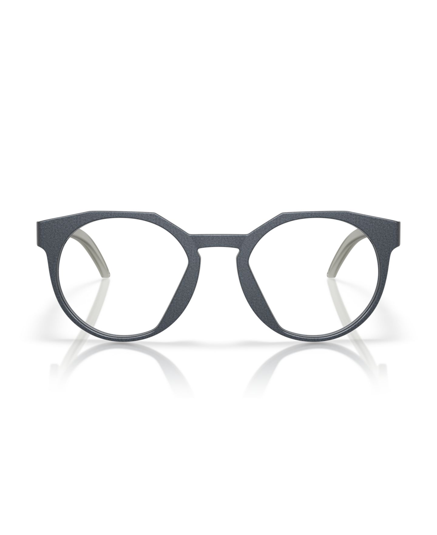 Мужские очки Celine Oakley Man Round Plastic OX8139 Hstn Forge Collection Eyeglasses, цвет: Матовый синий стальной — фото 2