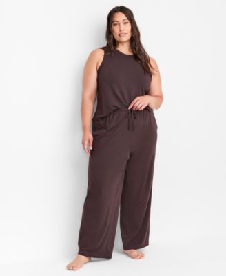 Women's Solid Knit Tank Pajama Set, XS-3X, Macy's Exclusive