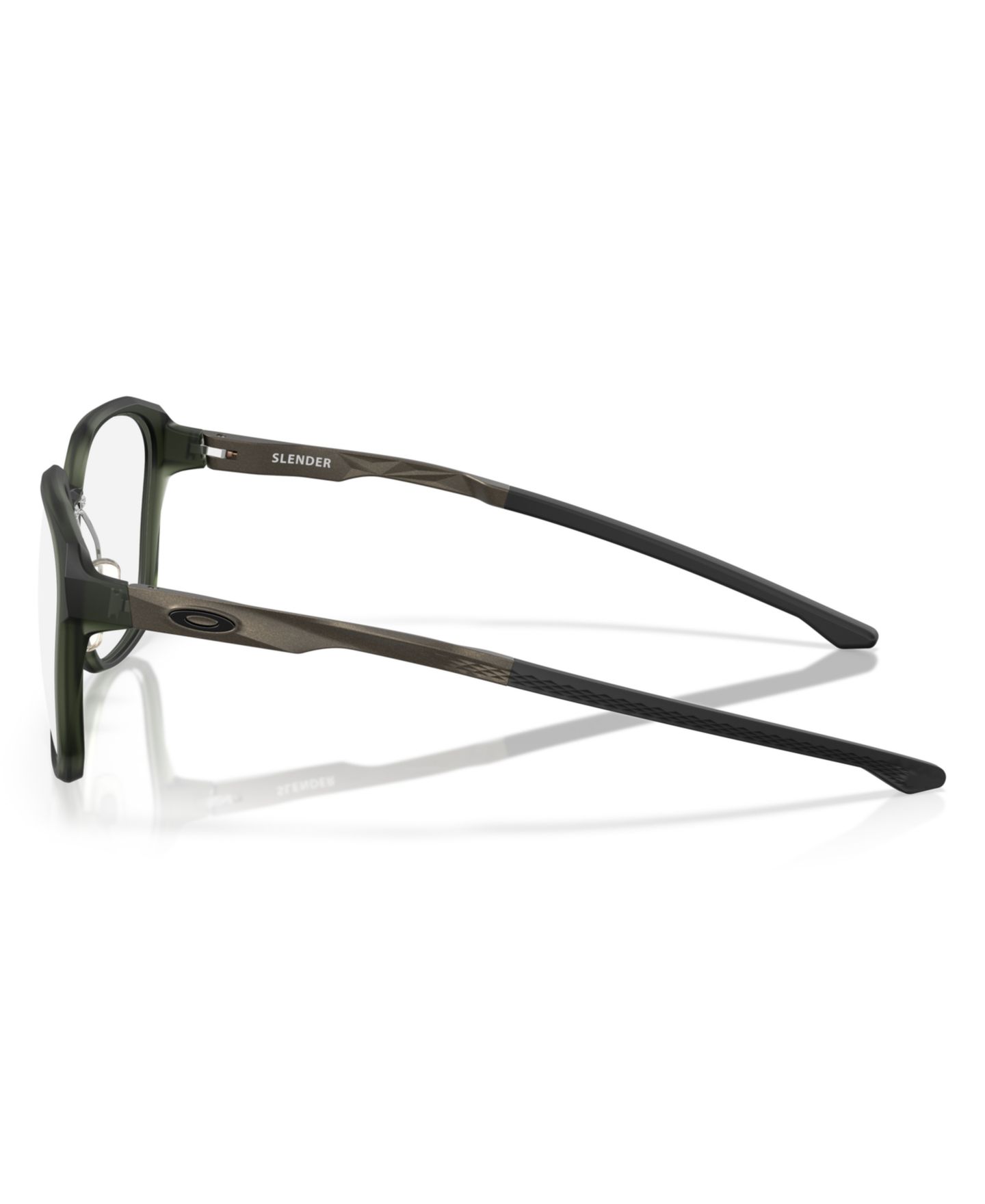 Мужские очки Celine Oakley Man Square Plastic OX8193 Slender Eyeglasses, цвет: Оливковый чернильный — фото 3