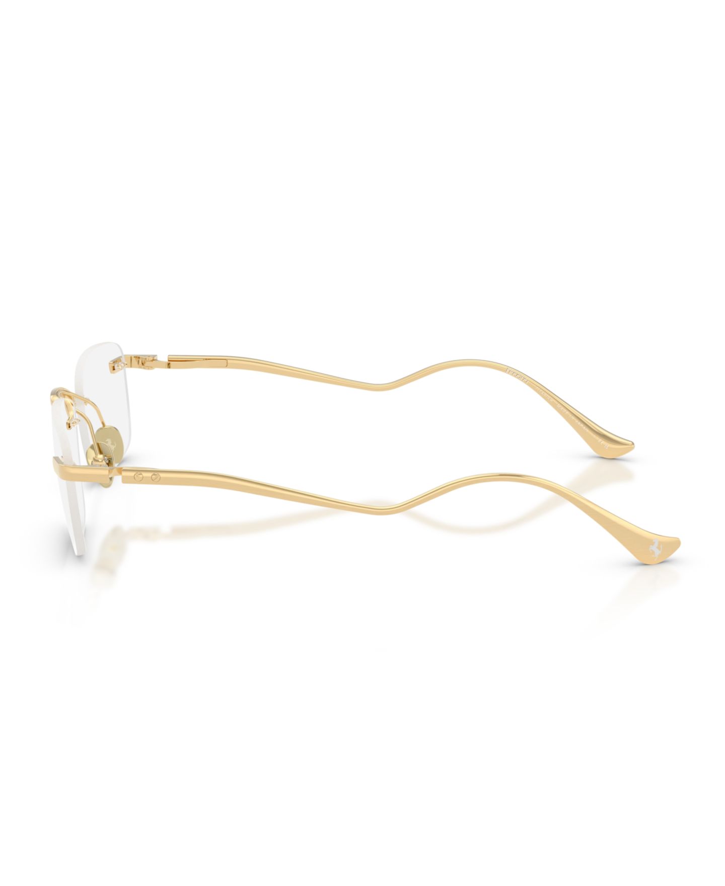 Мужские очки Ferrari Man Pillow Titanium FH3007T Eyeglasses, цвет: Золотой — фото 4