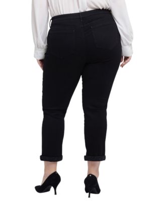 Plus Size Sheri Slim Ankle Pull On Jeans