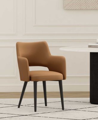 Tremont Leatherette Upholstered Dining Armchair