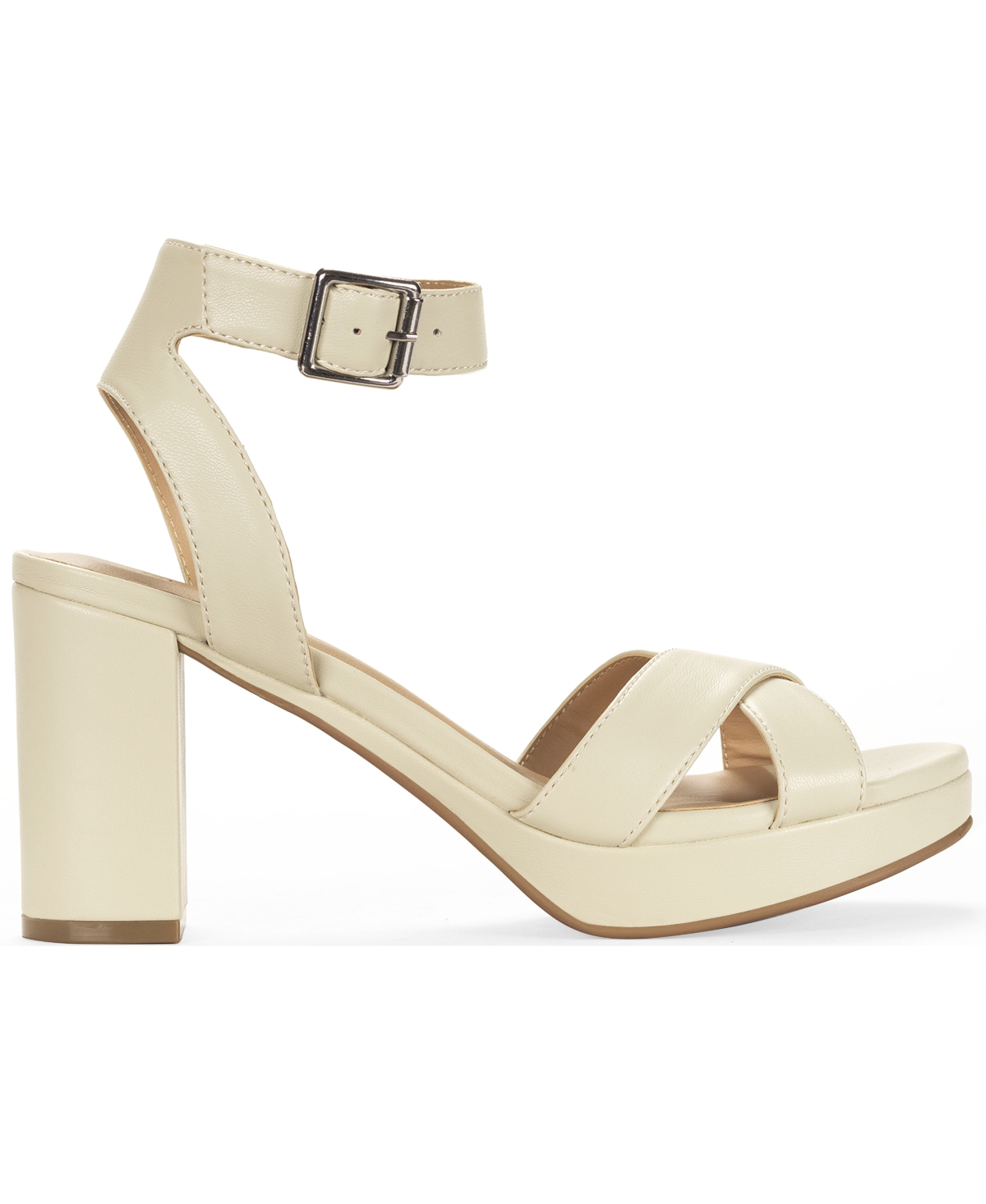 Style & Co Women's Shannonn Block-heel Dress Sandals, Exclusively At Macy's In Brown