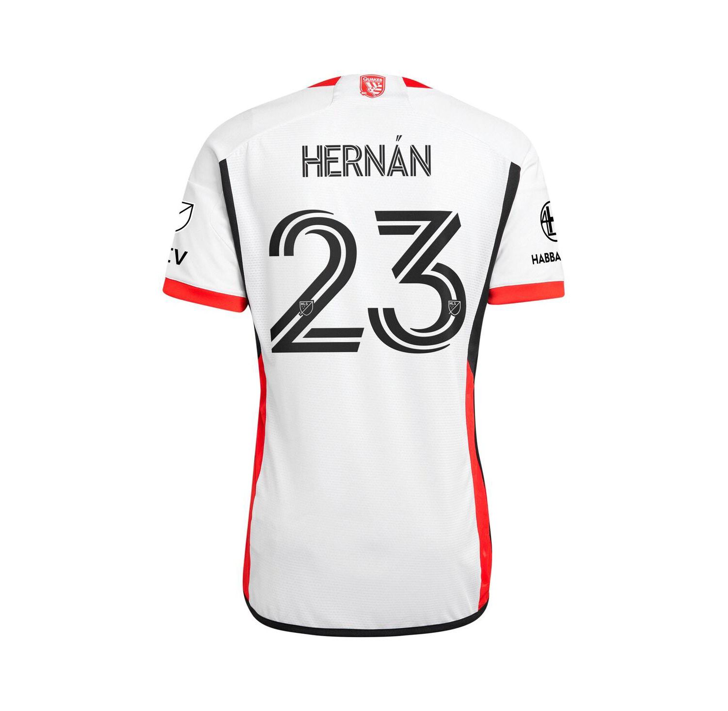 Men's Hernán L&oacute;pez White San Jose Earthquakes 2025 the 50 Kit Authentic Player Jersey