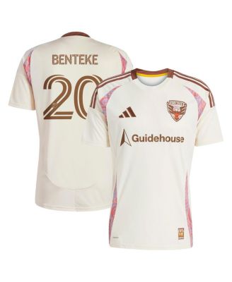 adidas - Men's Christian Benteke Natural D.C. United 2025 The Soul Kit Replica Player Jersey