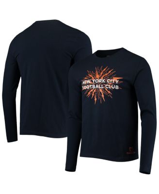 Mitchell & Ness - Men's Navy New York City FC For The City Long Sleeve T-Shirt