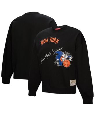 Mitchell & Ness - Women's Black New York Knicks Hardwood Classics Home Team Pullover Sweatshirt