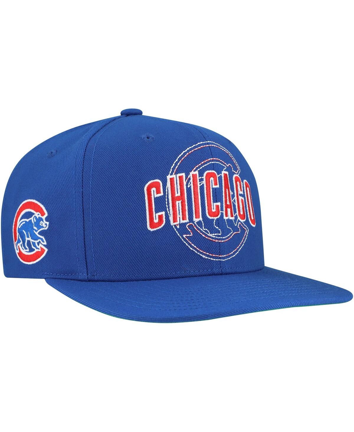 Men's Royal Chicago Cubs Double Up Snapback Hat - Royal