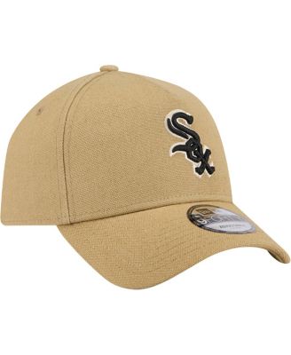 Men's Khaki Chicago White Sox Logo Essentials 9FORTY A-Frame Adjustable Hat
