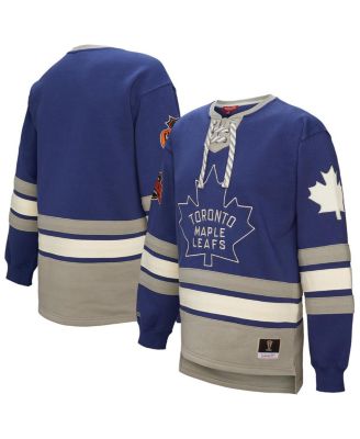 Women's Blue Toronto Maple Leaf's Heritage Lace-Up Pullover Sweatshirt