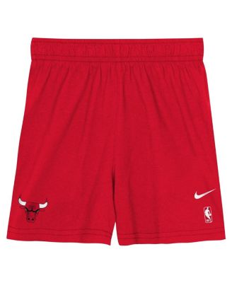 Big Boys and Girls 2-Piece Red/Black Chicago Bulls Practice T-Shirt and Shorts Set