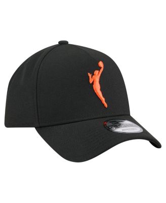 Men's Black WNBA Gear Core Logo A-Frame 9FORTY Adjustable Hat