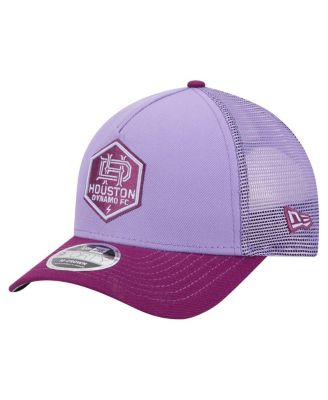 New Era - Men's Purple Houston Dynamo FC Color Pack 9FORTY A-Frame Adjustable Trucker Hat