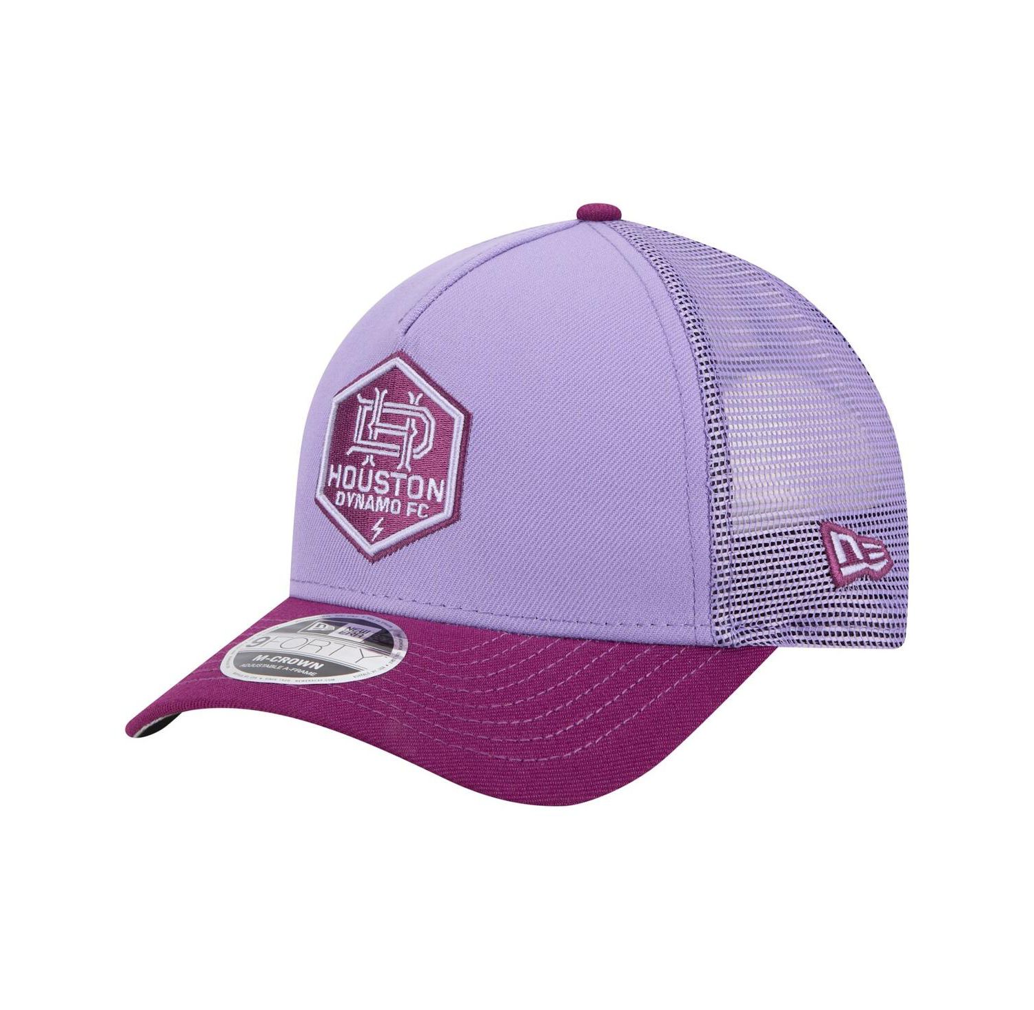 Men's Purple Houston Dynamo FC Color Pack 9FORTY A-Frame Adjustable Trucker Hat