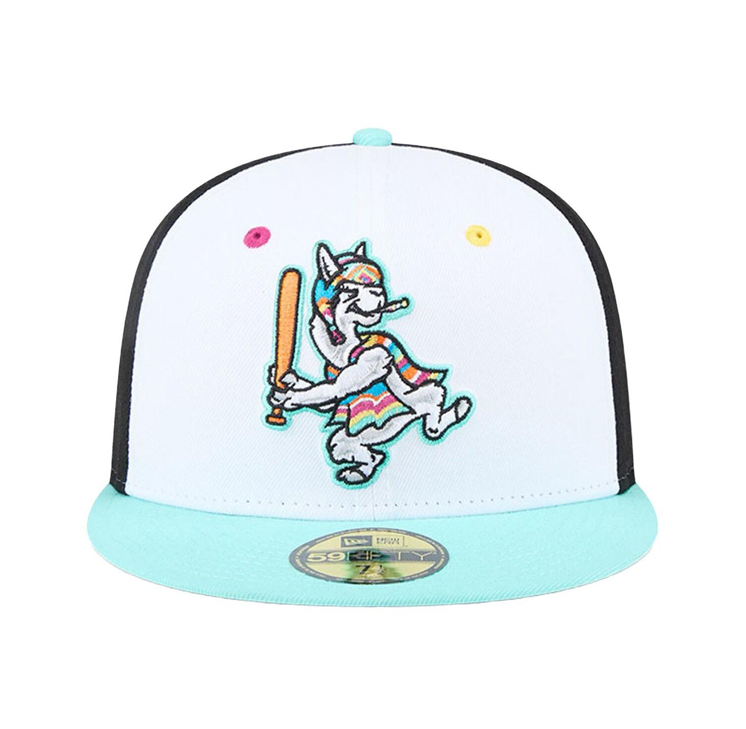 Men's White Hickory Crawdads Copa de la Diversion 59FIFTY Fitted Hat