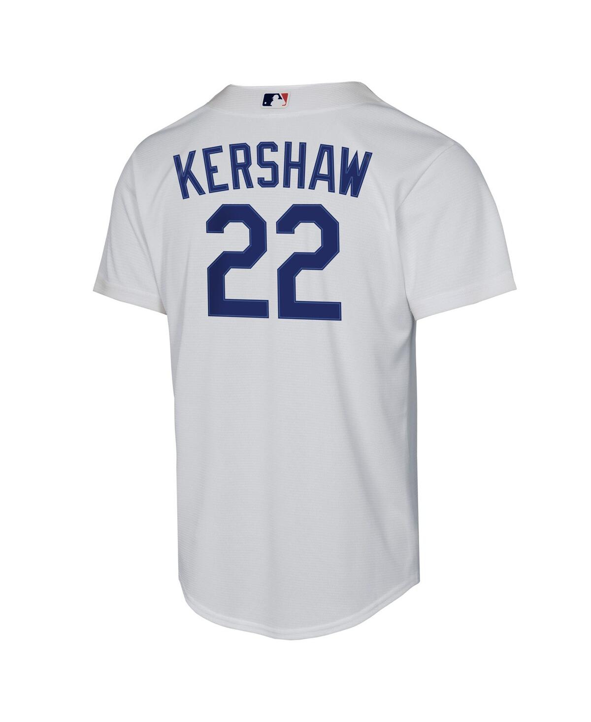 Nike Big Boys and Girls Clayton Kershaw White Los Angeles Dodgers Home Replica Player Jersey