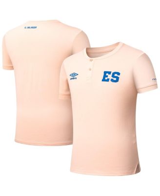 Umbro - Men's Coral El Salvador National Team Crew Neck Polo Shirt