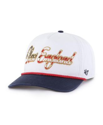 '47 Brand - Men's White New England Patriots Patriotic Overhand Hitch Adjustable Hat