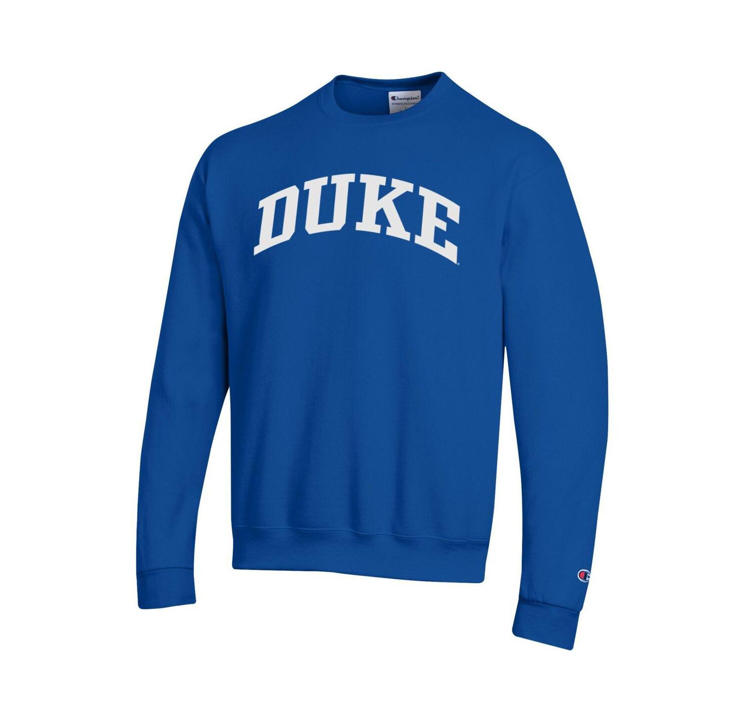 Men's Royal Duke Blue Devils Basic Arch Fleece Pullover Sweatshirt